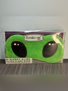 The Crème Shop A-Sleepy Alien Plush Sleep Mask NIB